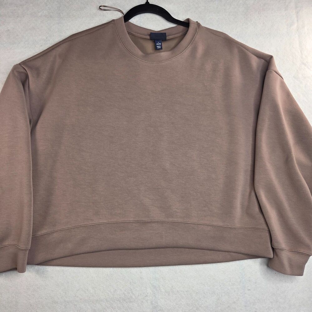 Old Navy Cropped Sweatshirt Womens L (12-14) Mauve Crewneck Pullover